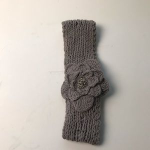 C.C Knit Headband with Rhinestones